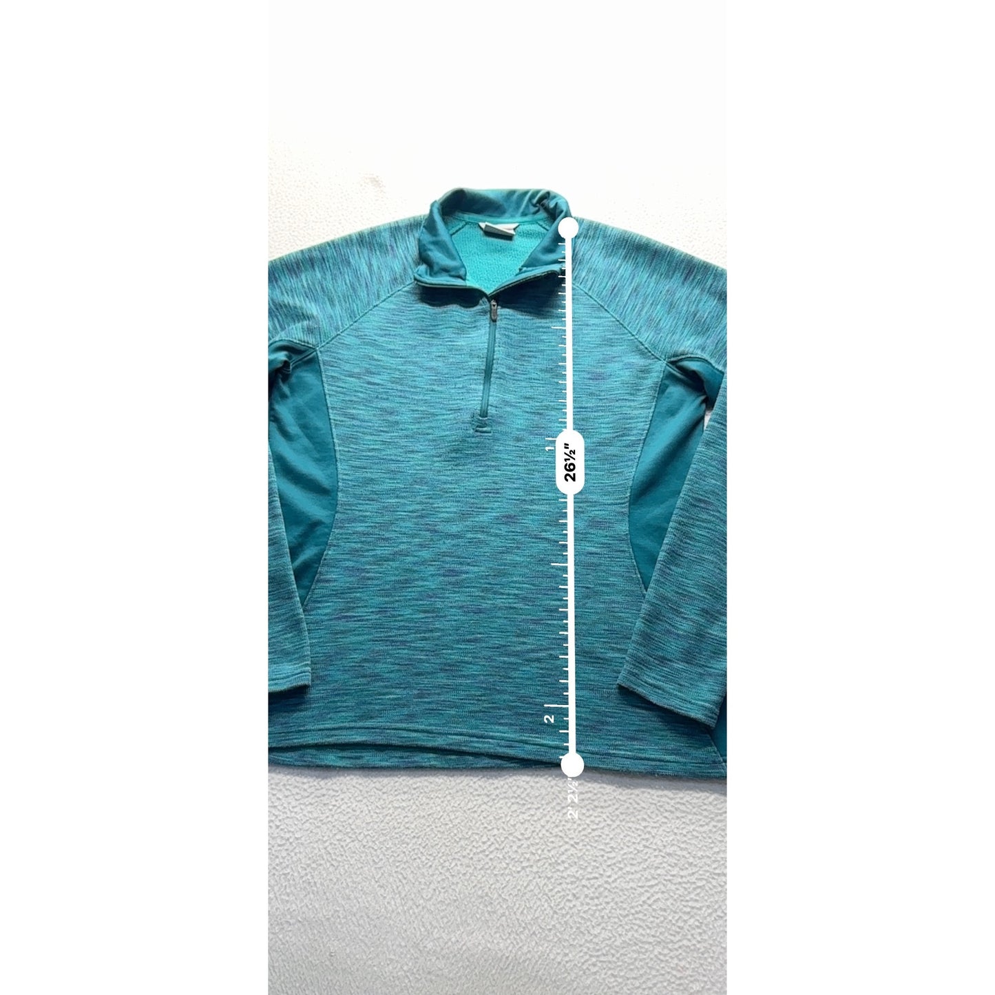 Columbia XL Teal Quarter-Zip Pullover Activewear Top #9160