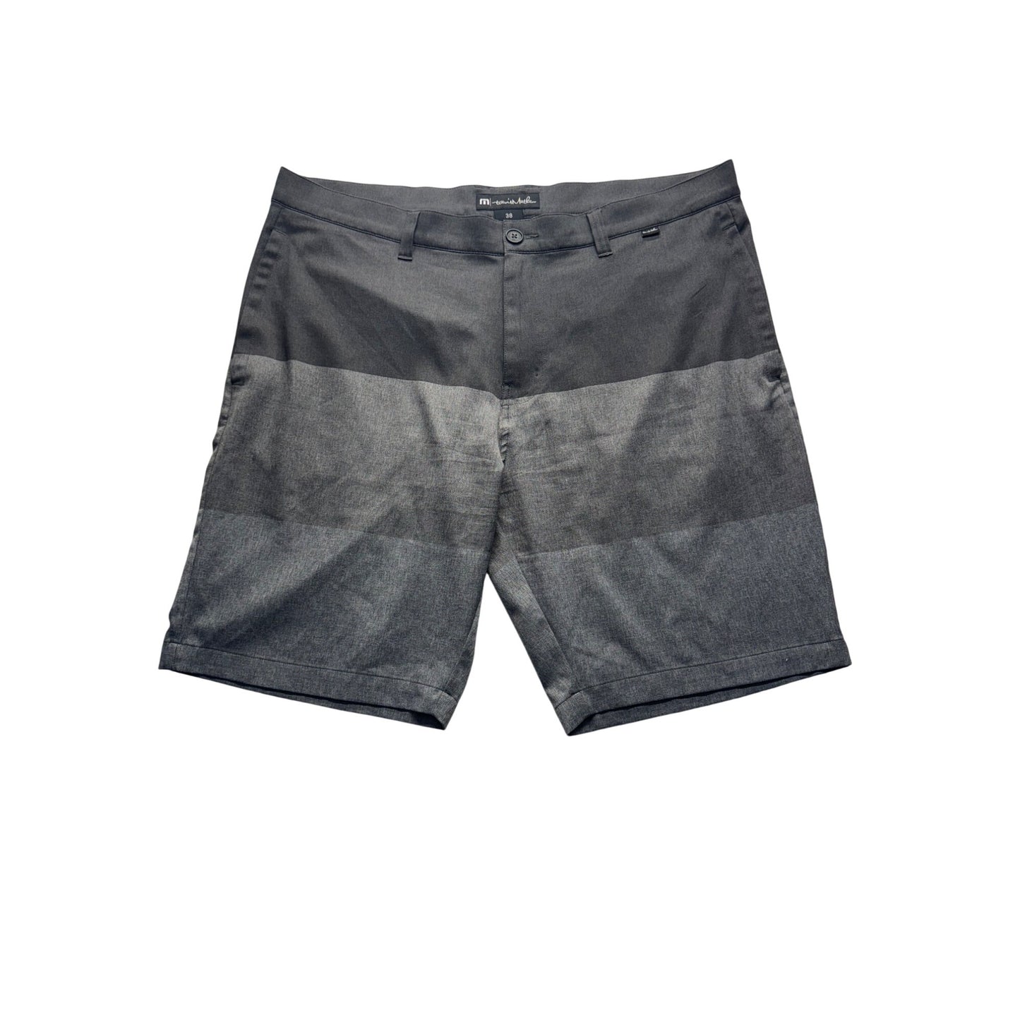 TravisMathew Gradient Gray Striped Shorts Size 38 #9053