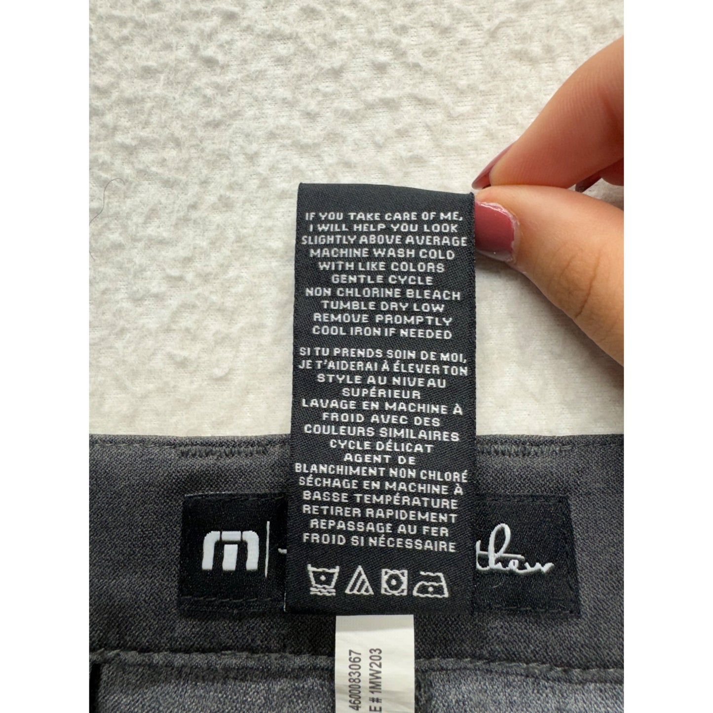 TravisMathew Gradient Gray Striped Shorts Size 38 #9053