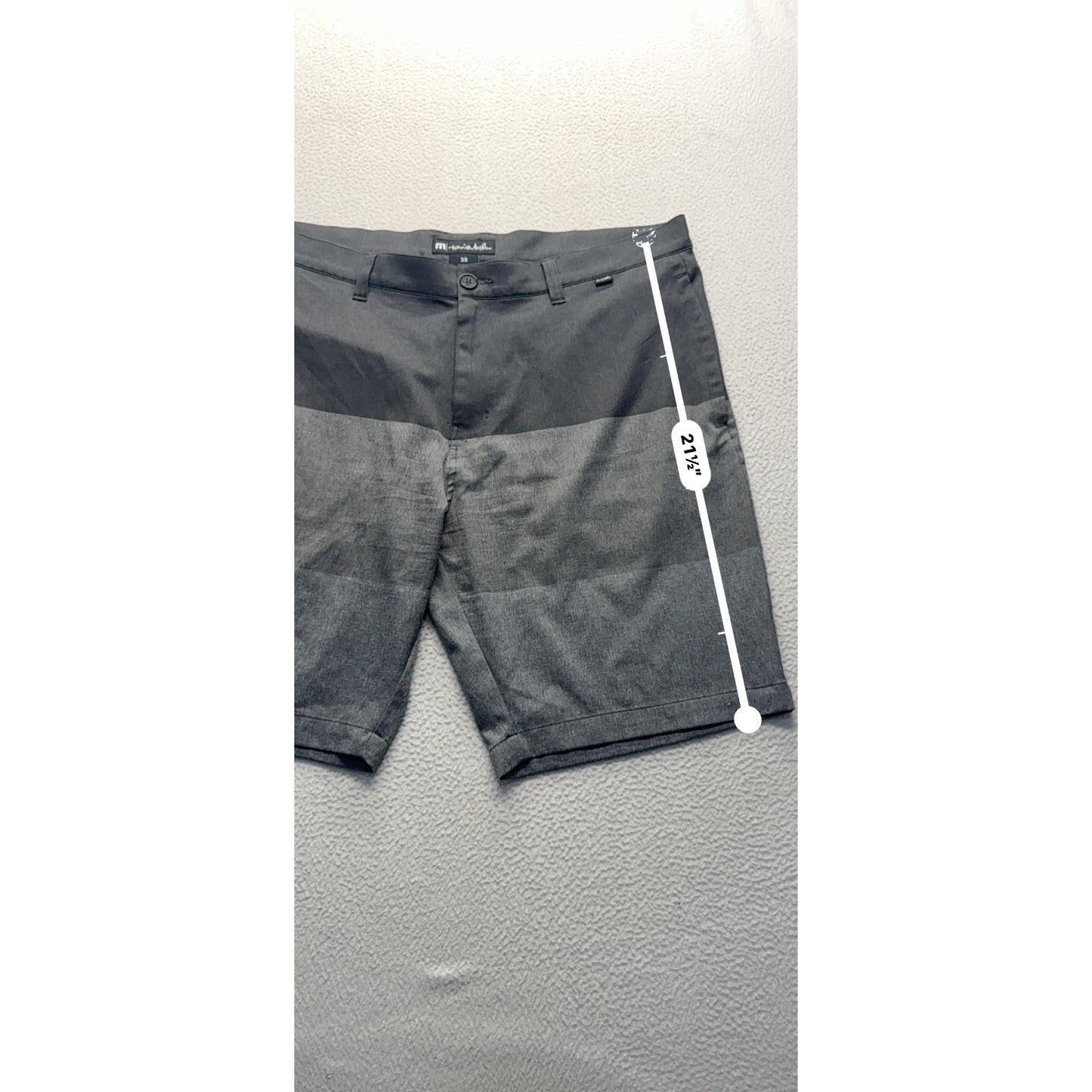 TravisMathew Gradient Gray Striped Shorts Size 38 #9053