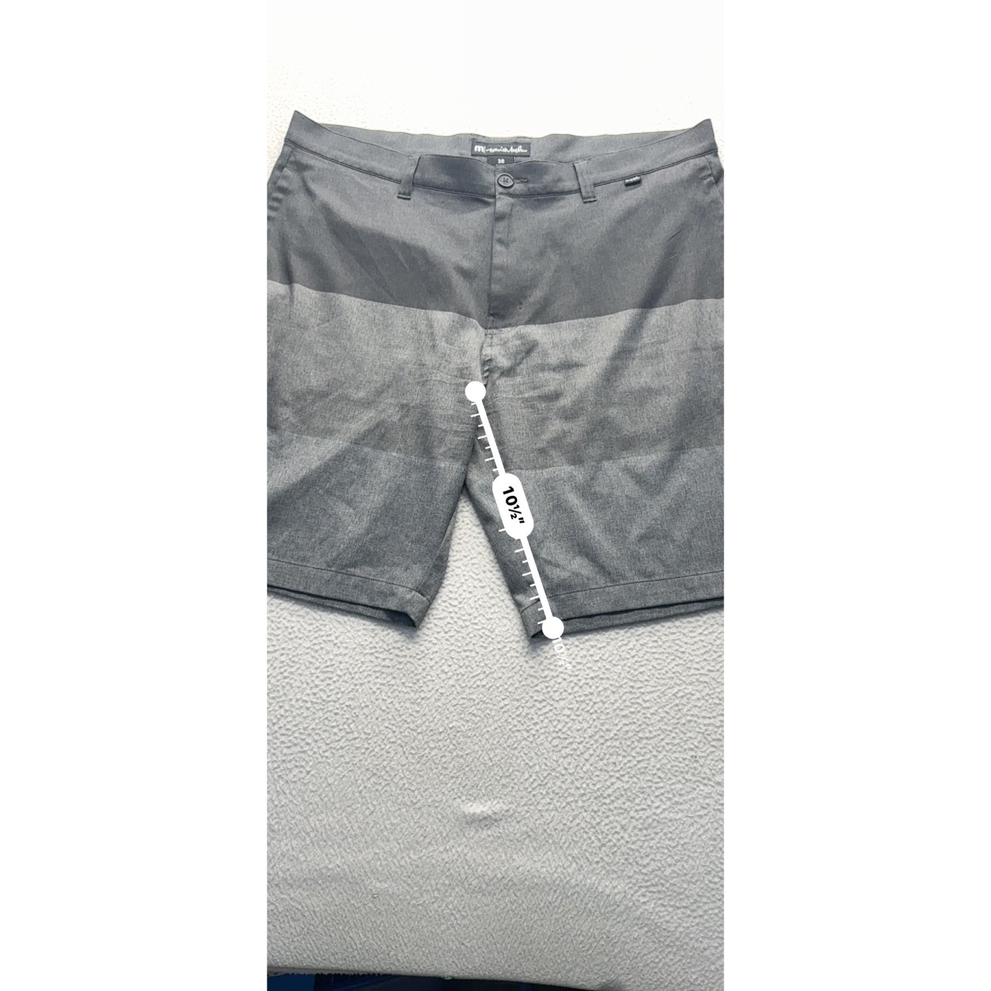 TravisMathew Gradient Gray Striped Shorts Size 38 #9053