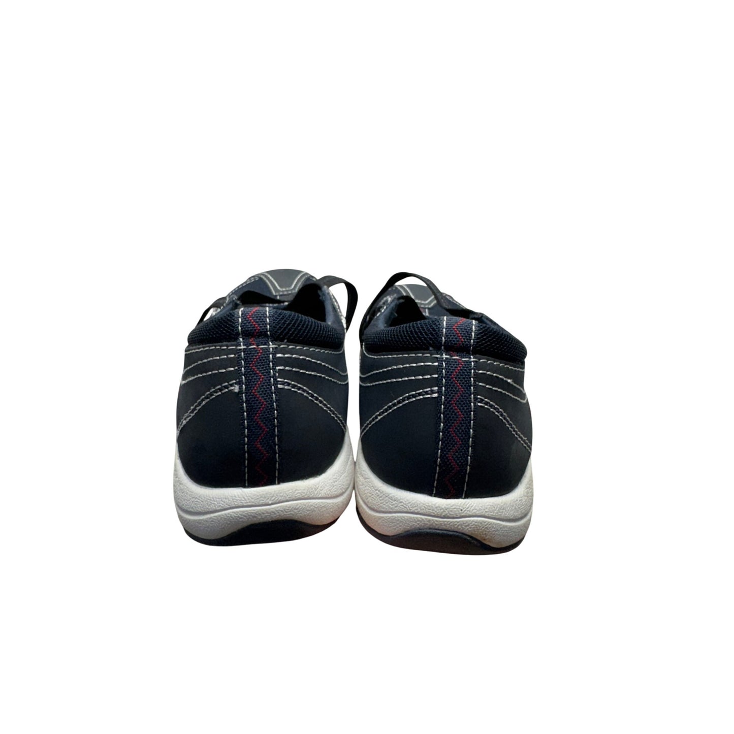 Ryka Navy Blue Athletic Shoes W/ Black Straps & Red Sole Accents Size 8.5 #9637
