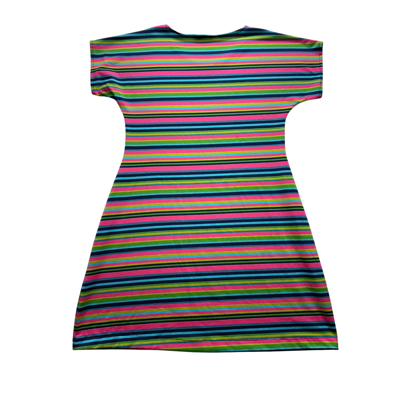 Striped Multicolor Short-Sleeve Dress By Bailey Girl #7699