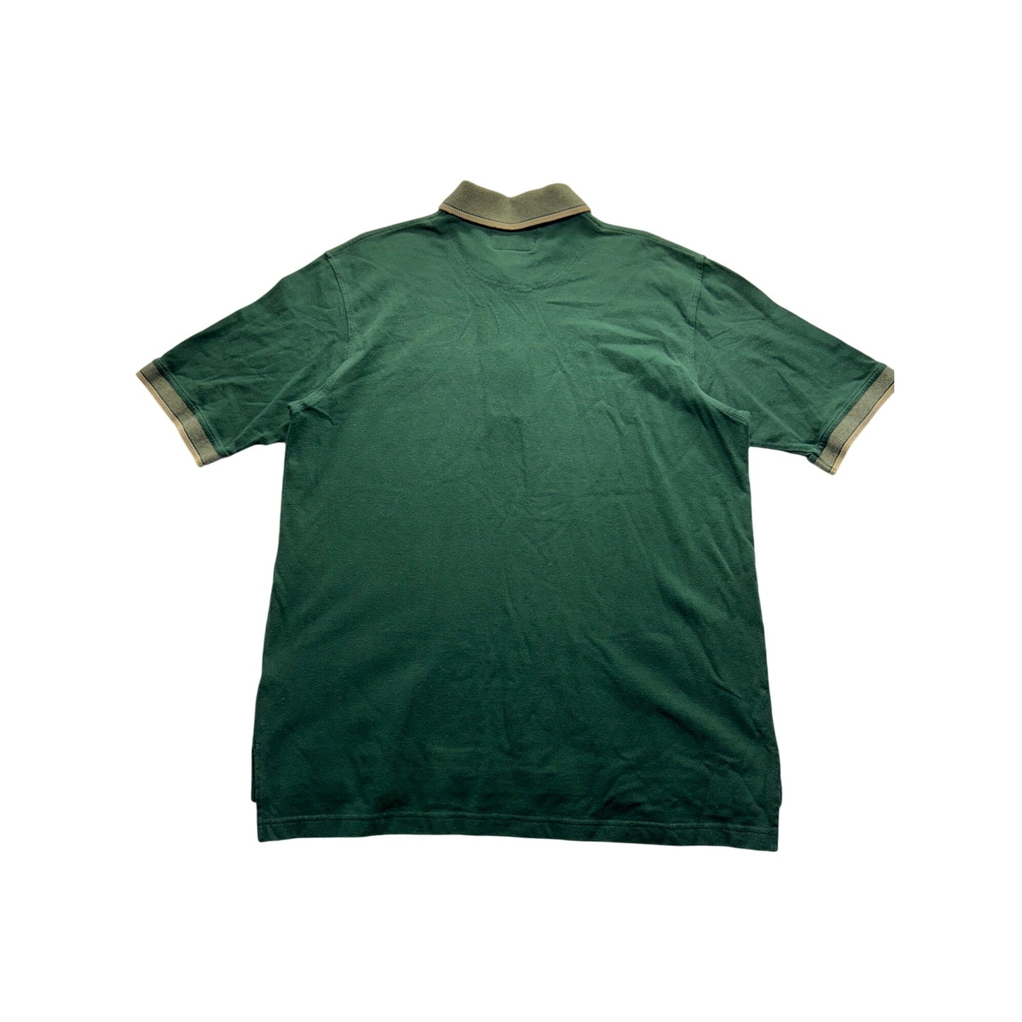 VTG PT Sports Wear Green Polo Shirt Breezy Point Resort Logo XL Cotton #9081