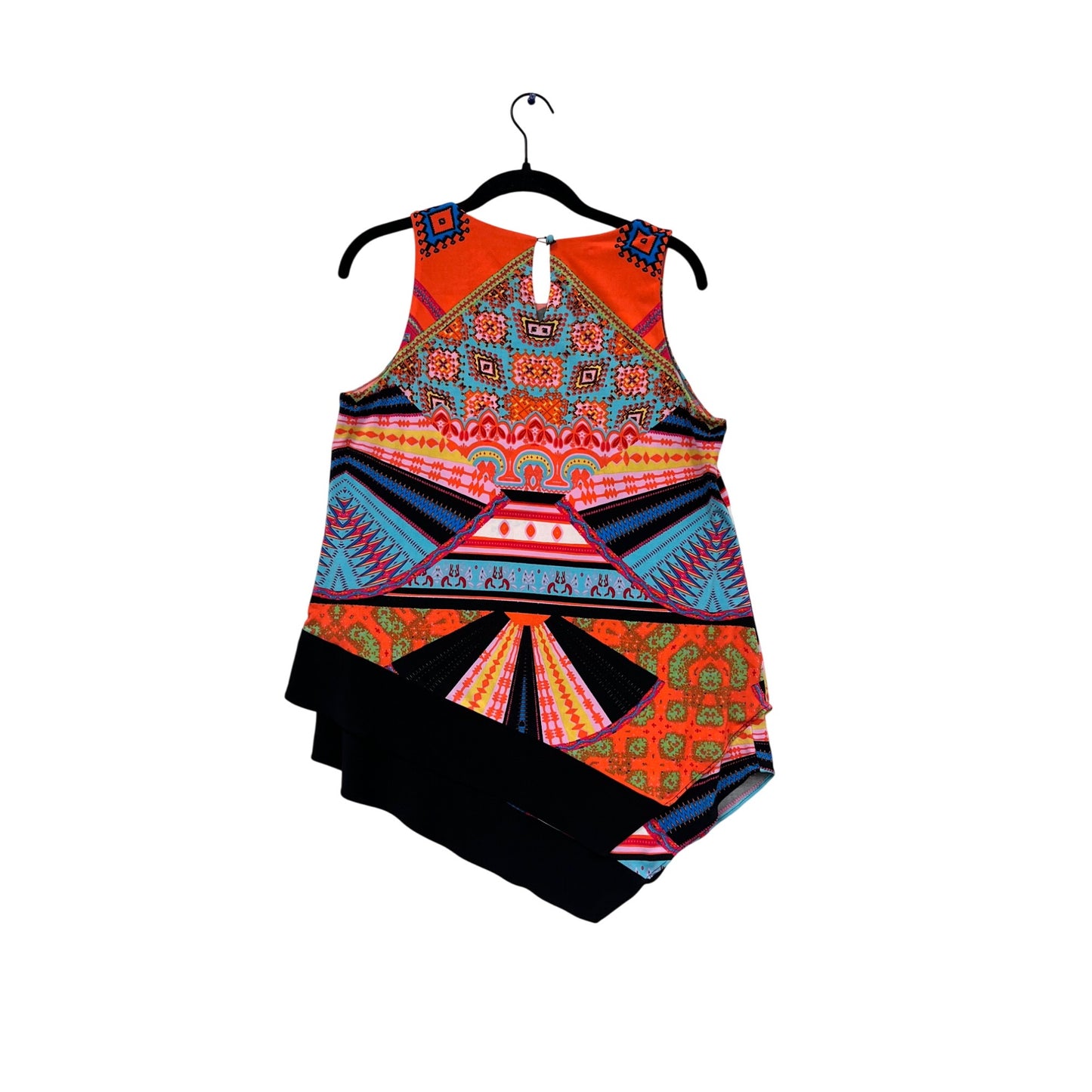 Coco Bianco Asymmetrical Sleeveless Top M #619A