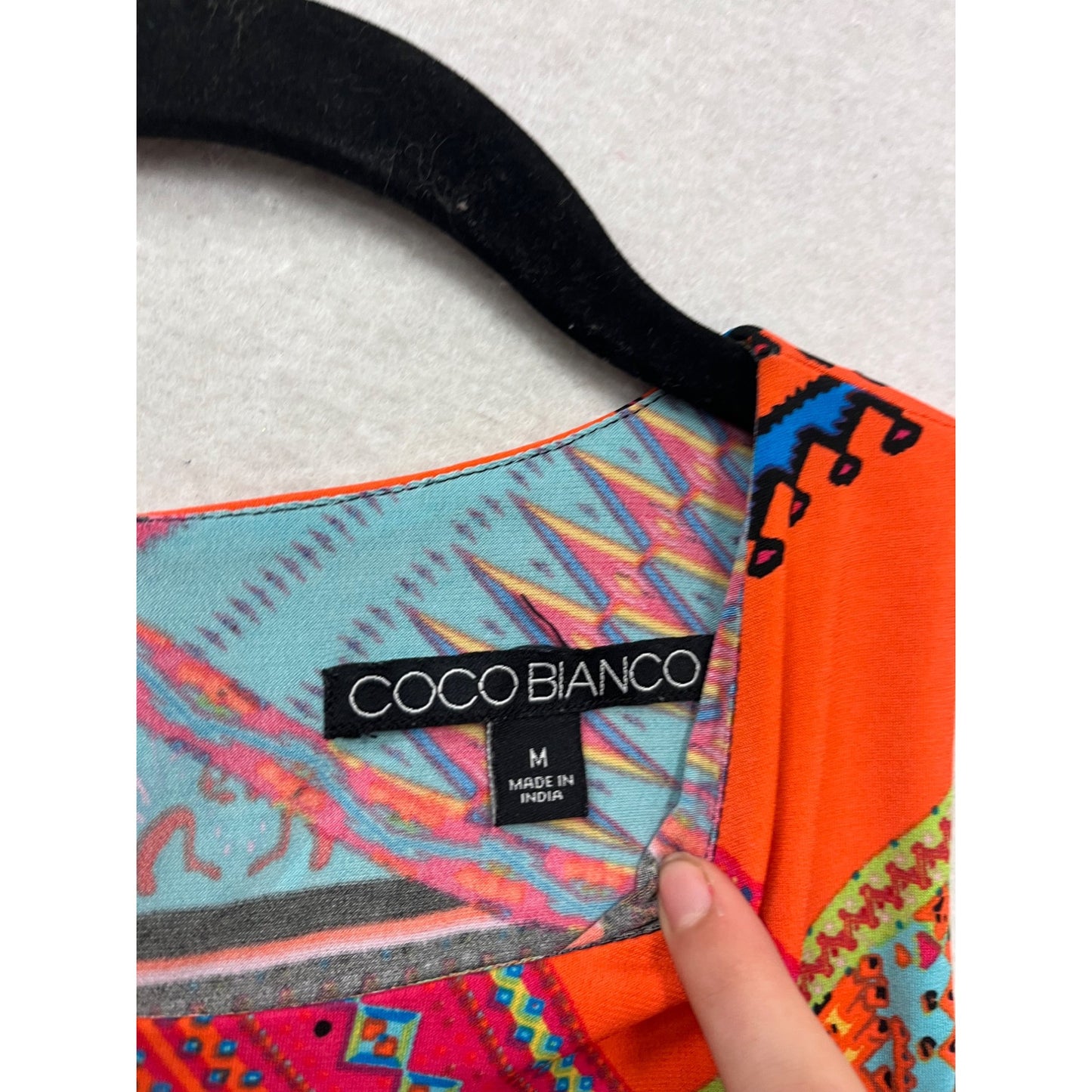 Coco Bianco Asymmetrical Sleeveless Top M #619A