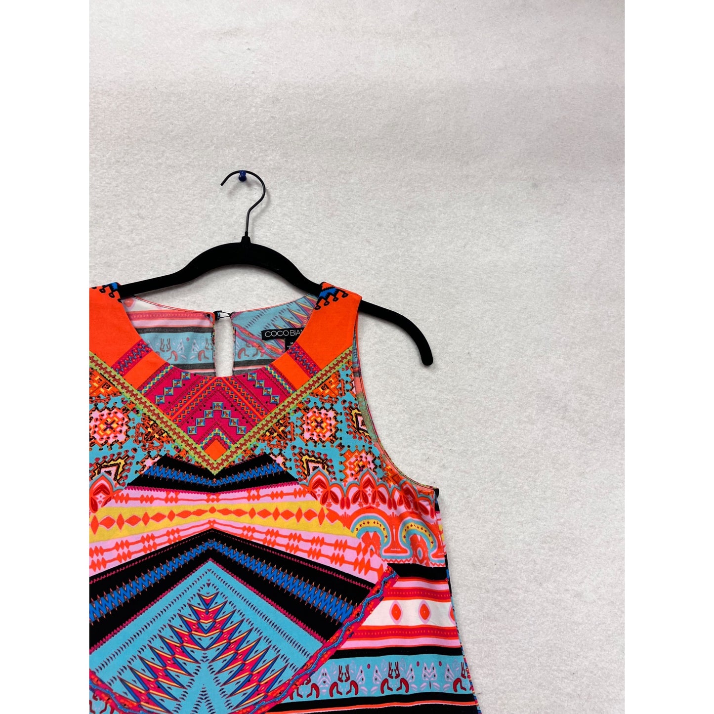 Coco Bianco Asymmetrical Sleeveless Top M #619A