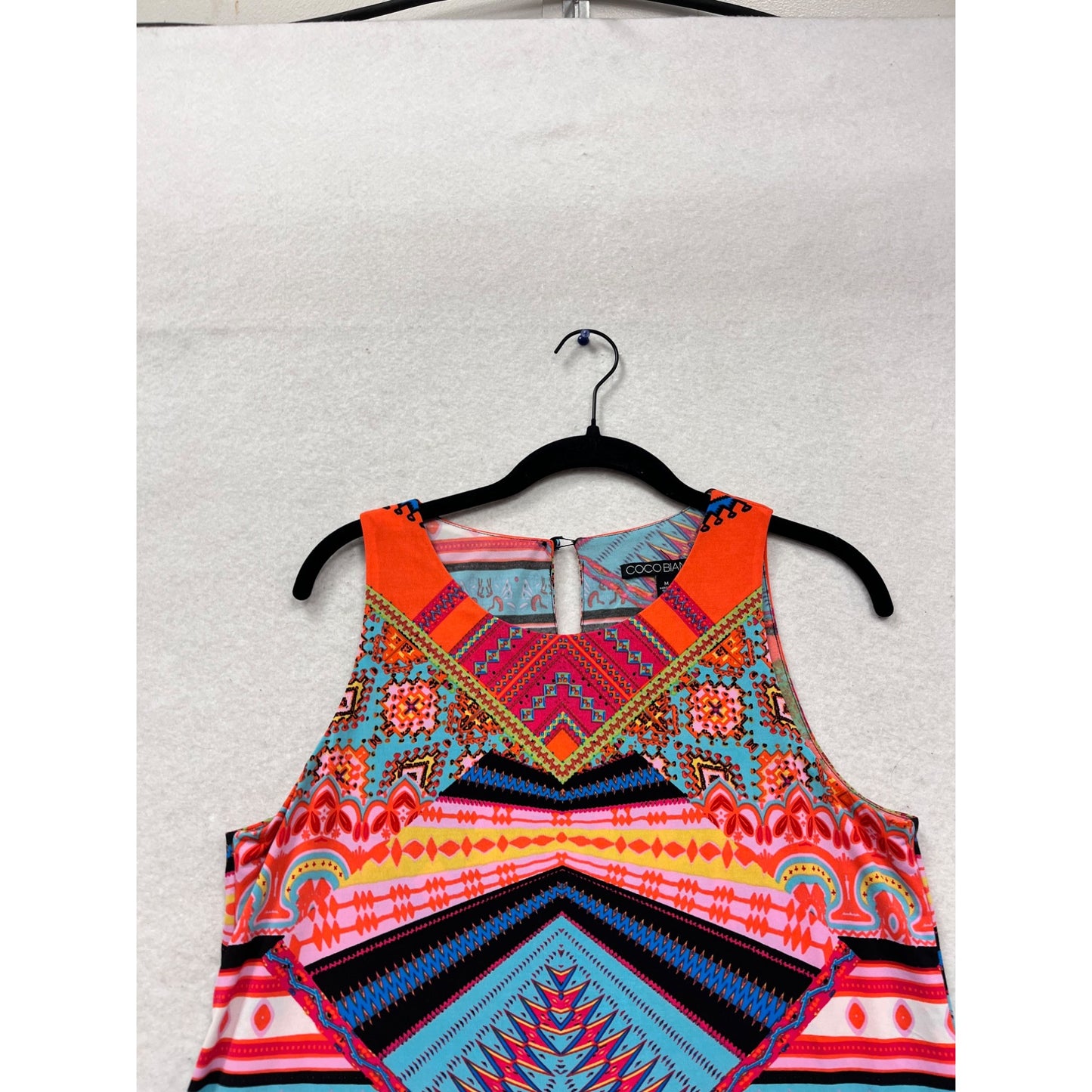 Coco Bianco Asymmetrical Sleeveless Top M #619A