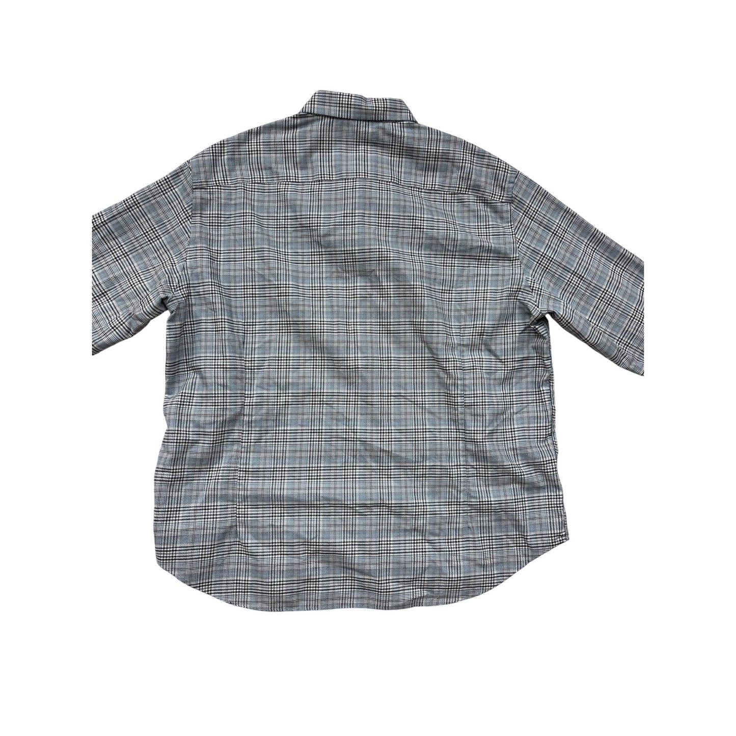 Egara Mens Slim Fit Stretch Non-Iron Plaid Button-Up Shirt XXL #8807