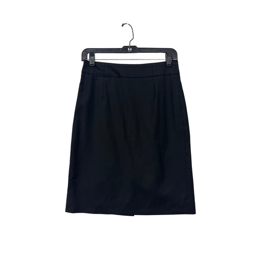 J.Crew Womens Black Super 120s Wool Skirt Size 0 #8391