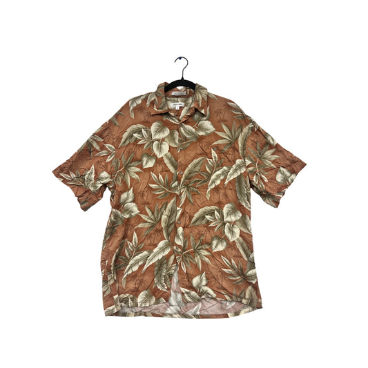 Pierre Cardin Hawaiian Shirt L #917A