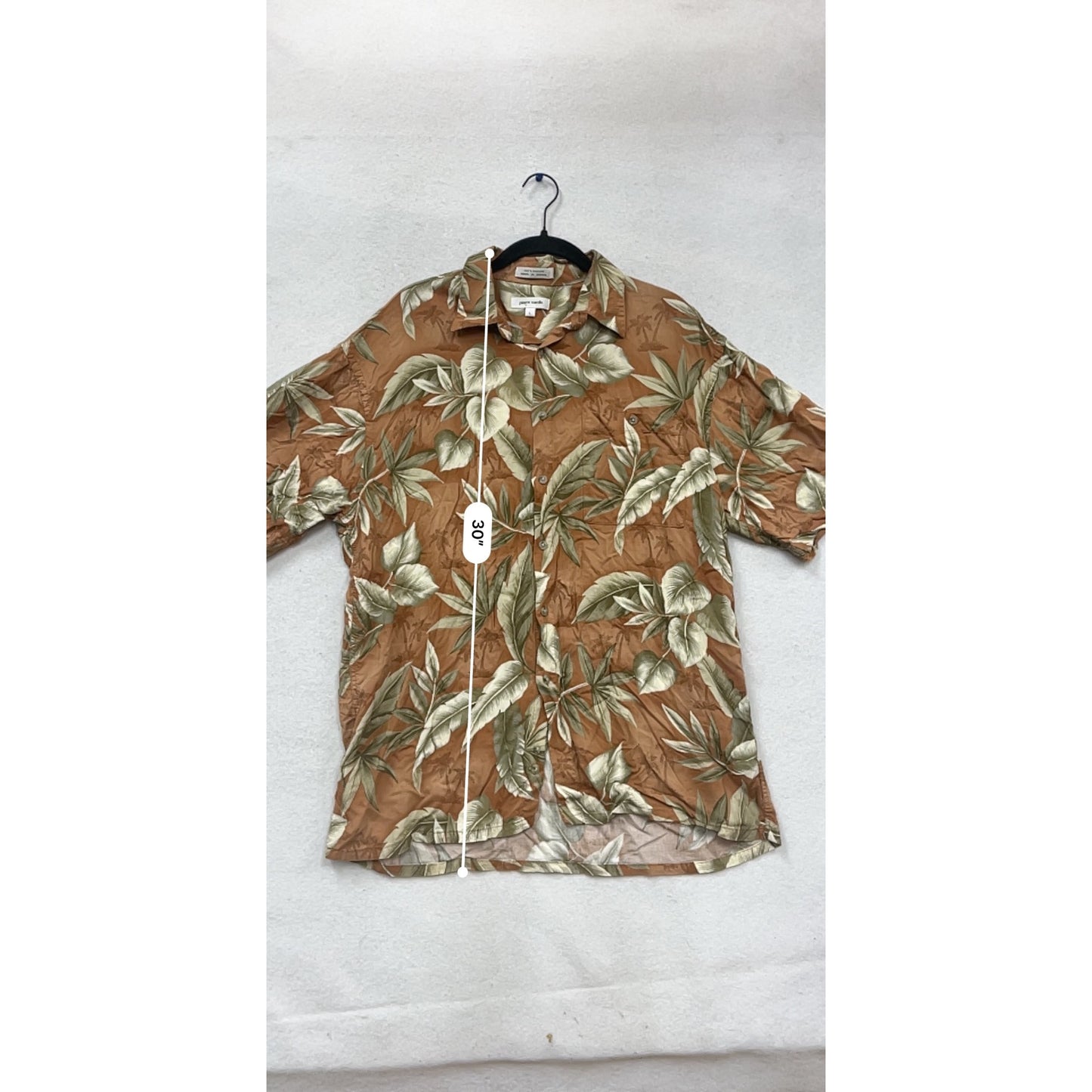 Pierre Cardin Hawaiian Shirt L #917A
