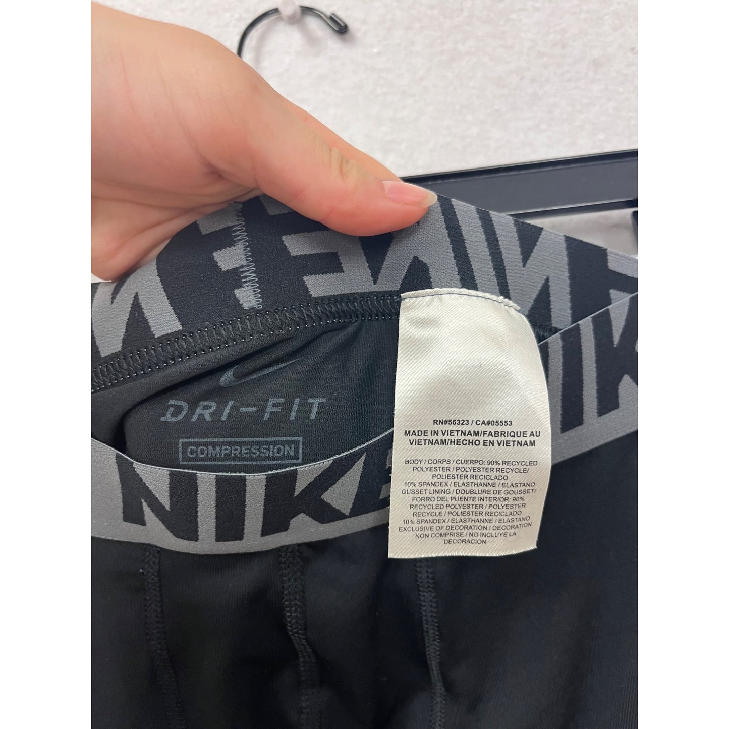 Nike Womens Black Dri-Fit Compression Leggings Large #34A