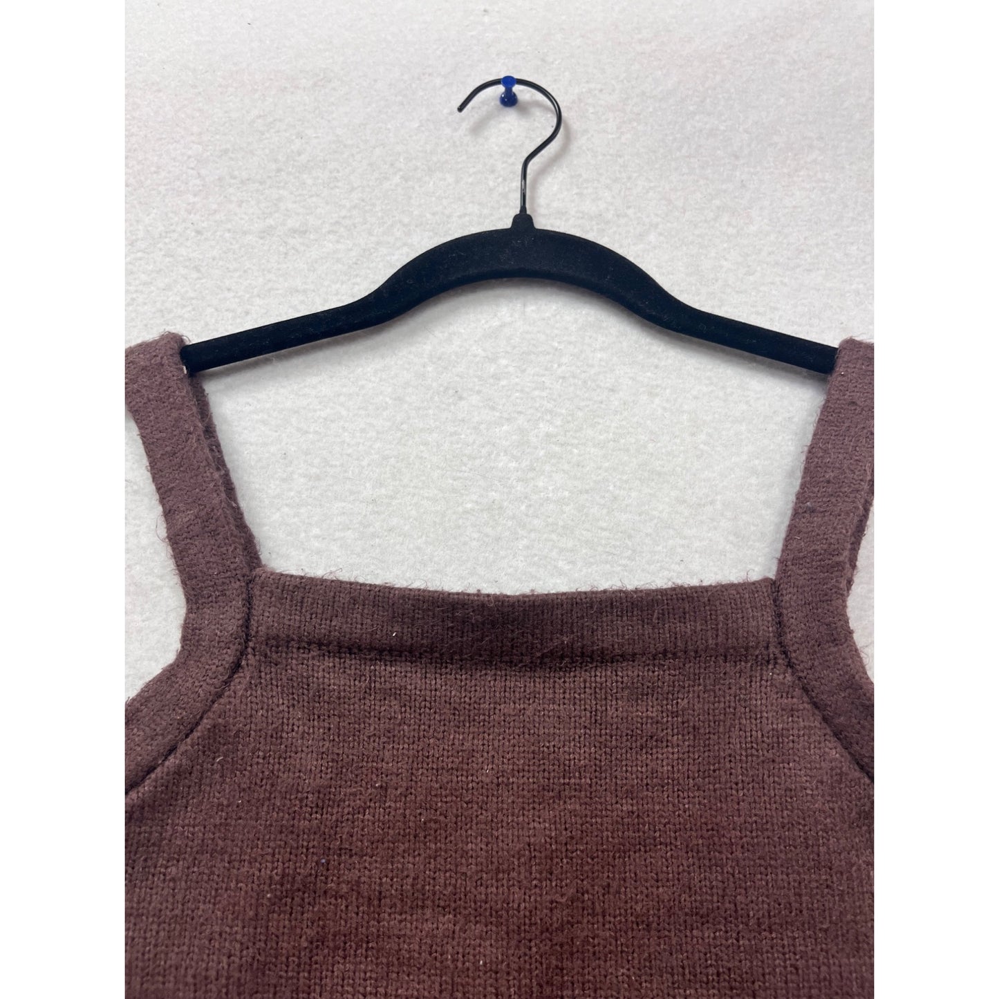 Garage Brown Knit Crop Top P/S #507A