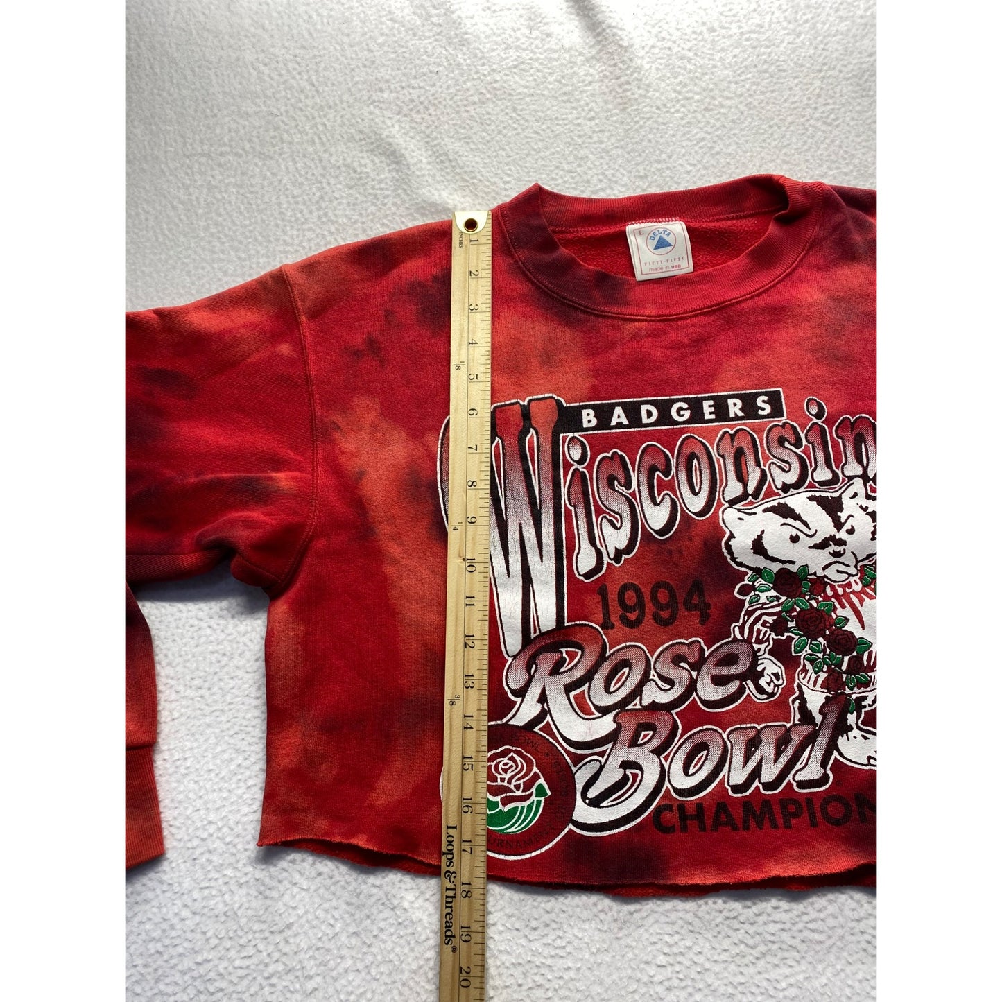 VNTG Wisconsin Badgers Rose Bowl crop #5203