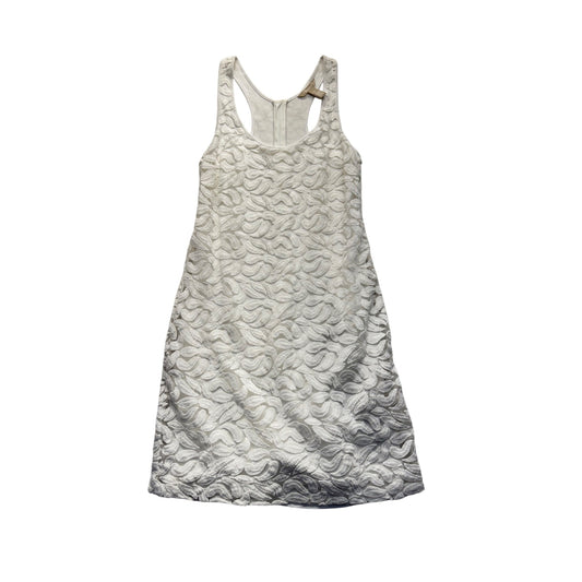 Banana Republic White Textured Sleeveless Racerback Dress Size 4 #7797