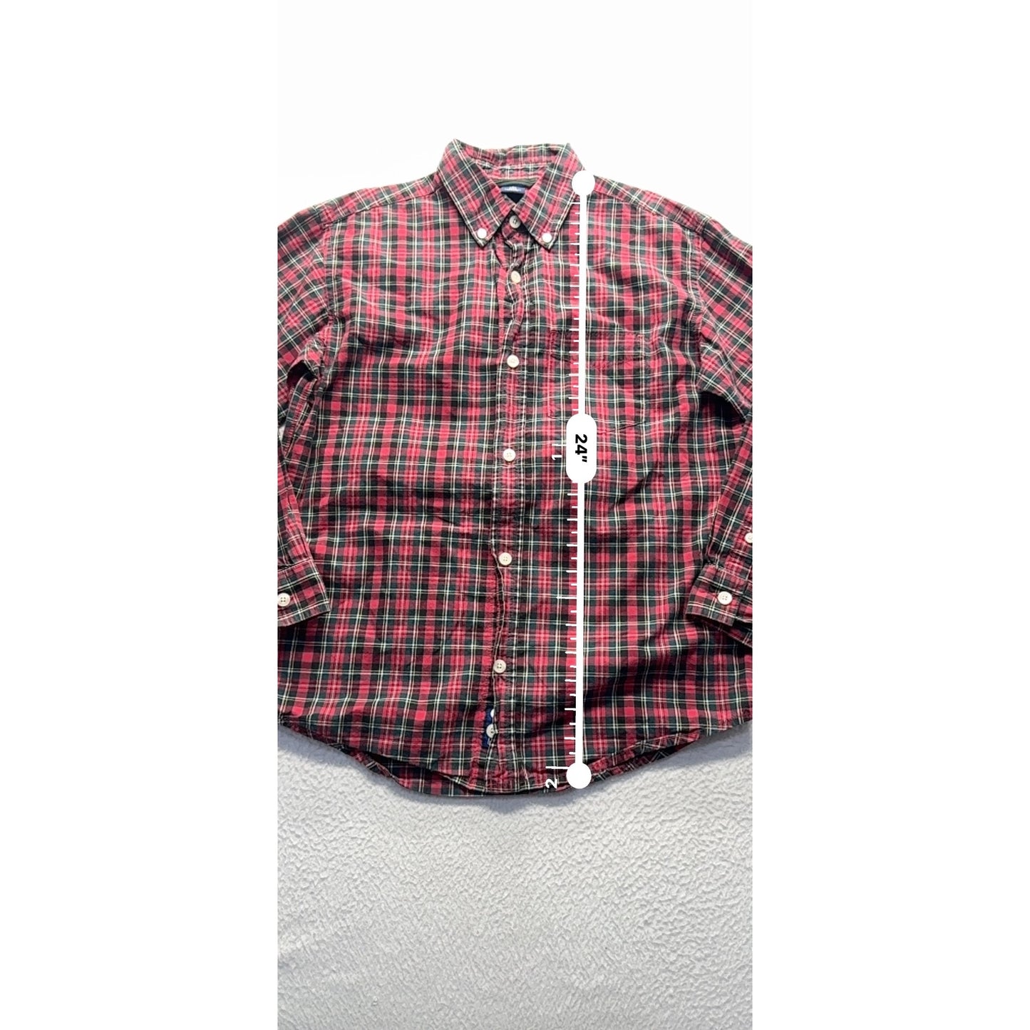 Gap Kids L Plaid Button-Down Shirt #7959