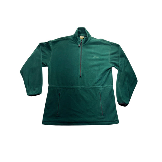 L.L. Bean Green 1/4 Zip Fleece Pullover #7675