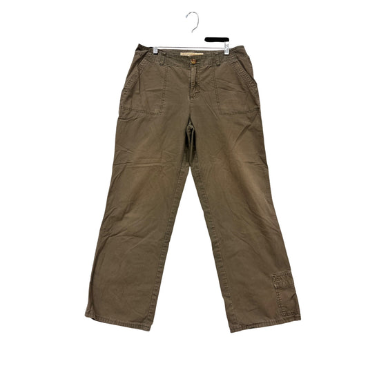 Cabelas Casuals Womens Olive Cargo Pants Size 14 #255A