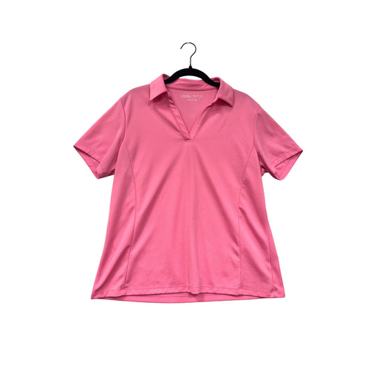 Lady Hagen XL Pink Short Sleeve Polo Shirt #8638