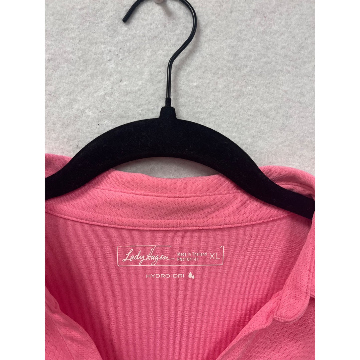 Lady Hagen XL Pink Short Sleeve Polo Shirt #8638