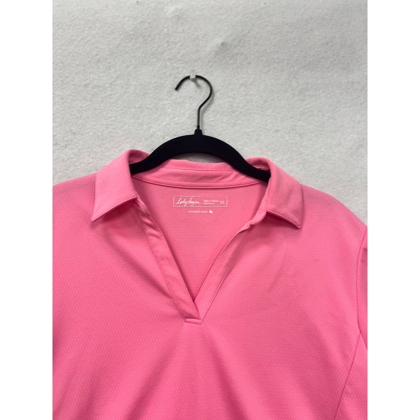 Lady Hagen XL Pink Short Sleeve Polo Shirt #8638