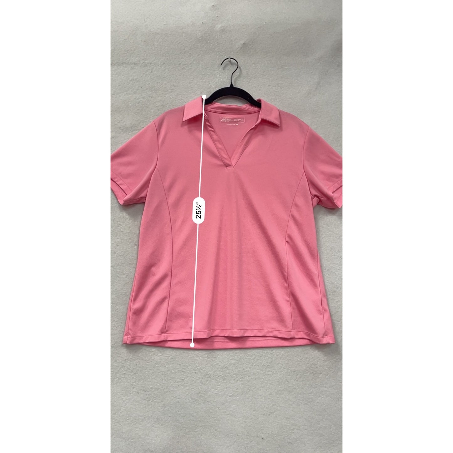 Lady Hagen XL Pink Short Sleeve Polo Shirt #8638