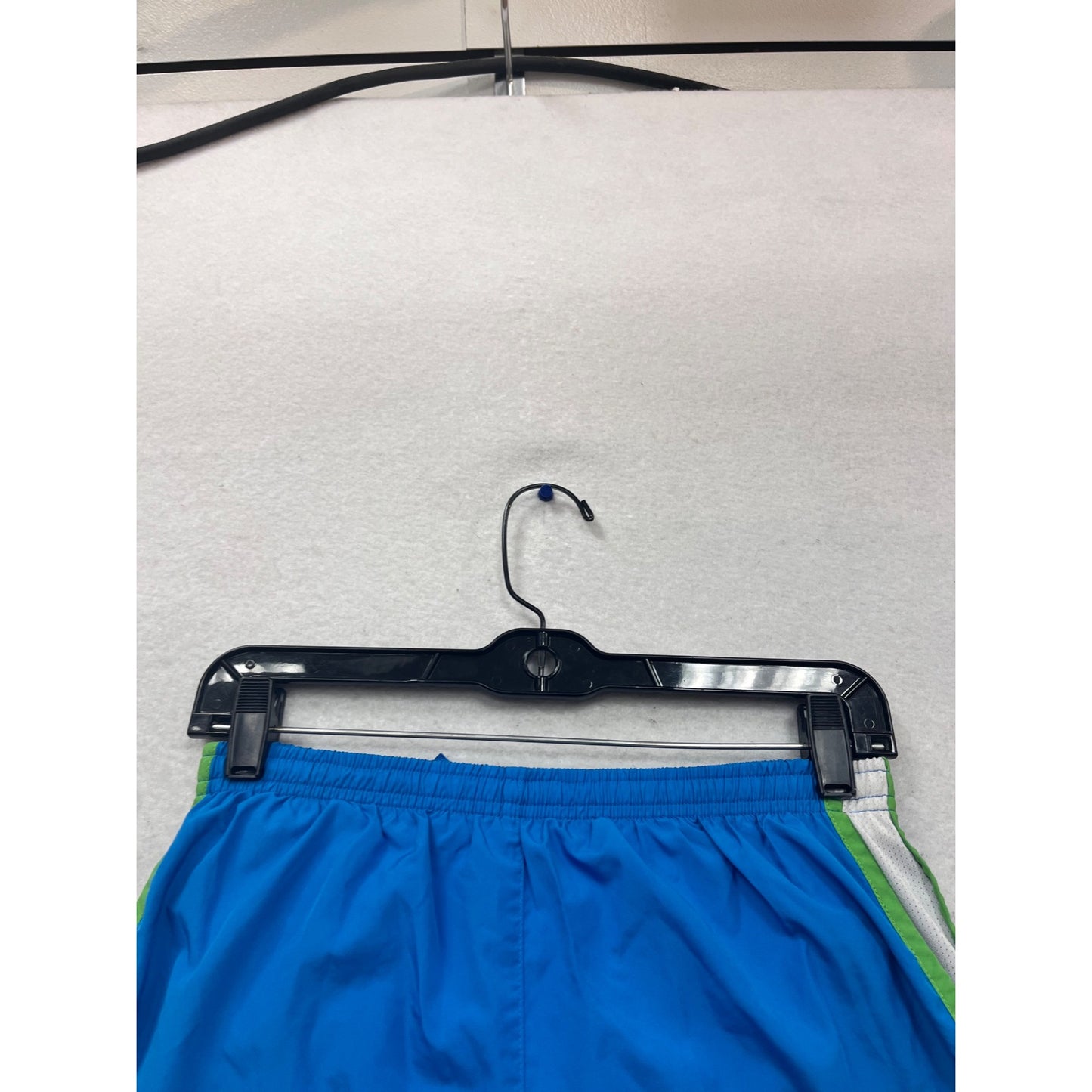 Nike Dri-FIT Running Shorts Blue & Green Trim S #874A