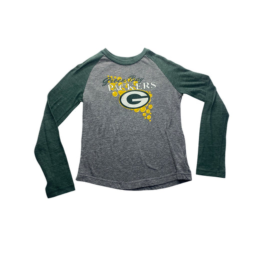 Green Bay Packers Youth Long Sleeve Raglan Shirt #7356