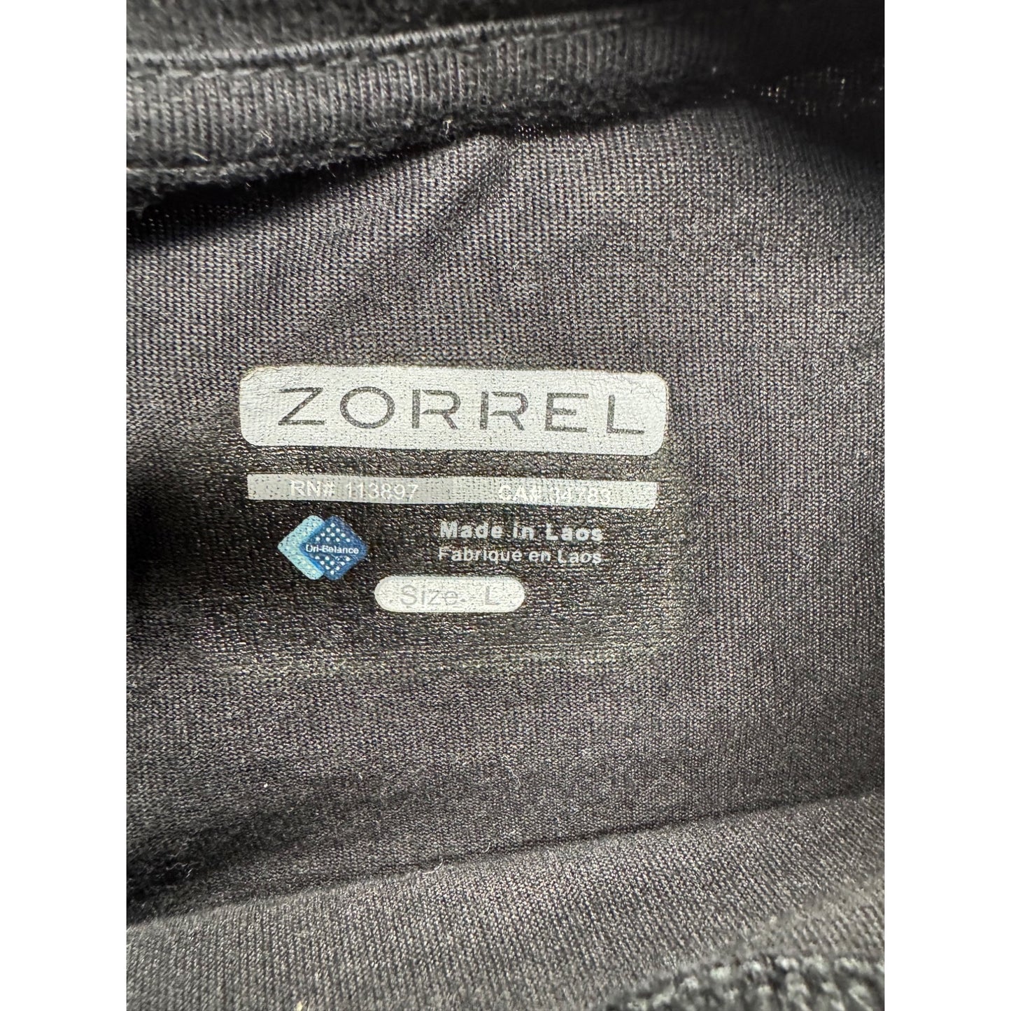 Zorrel Black Dance Graphic T-Shirt With Rhinestone Design Size L #9530