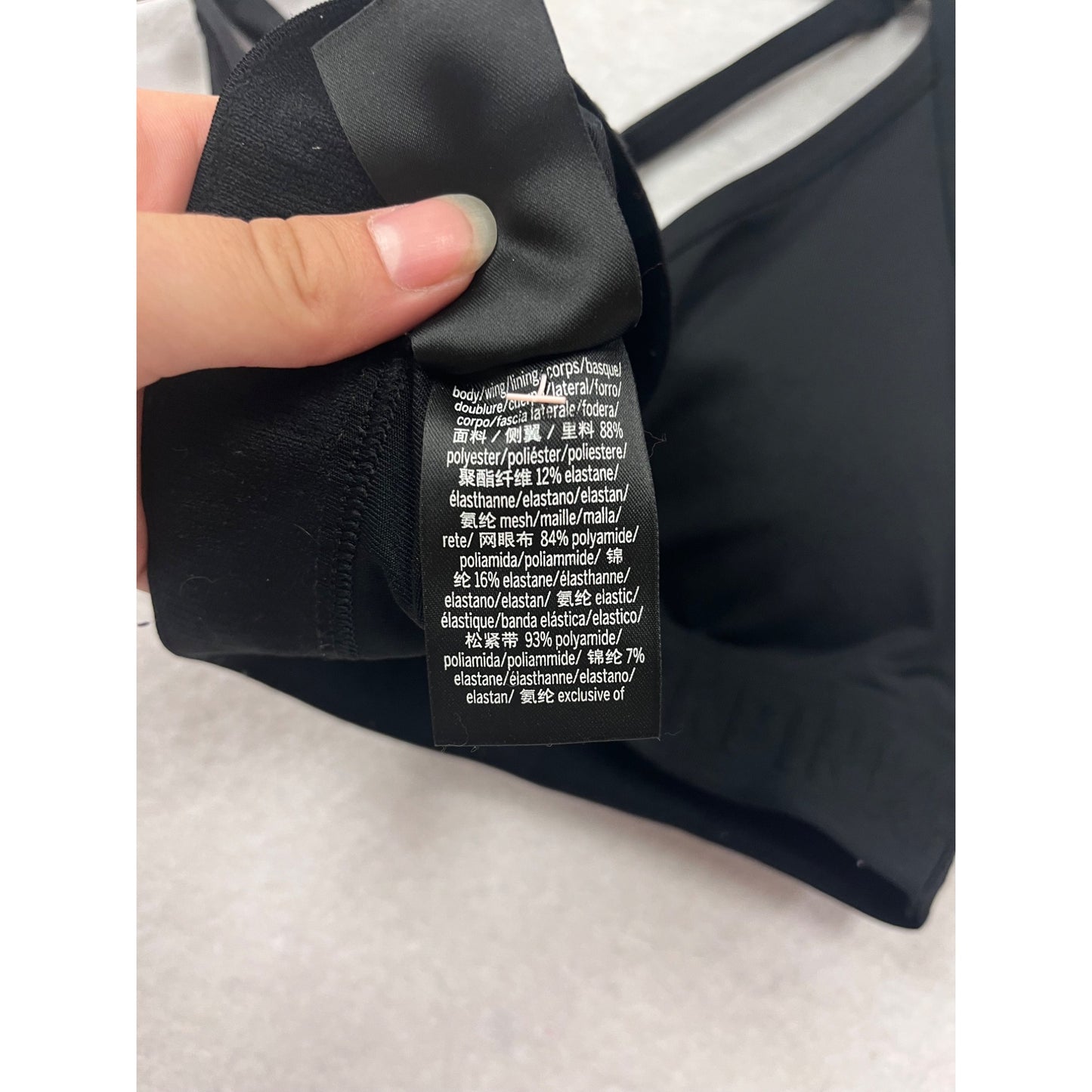 Pink By Victorias Secret Ultimate Black Sports Bra Medium #124A