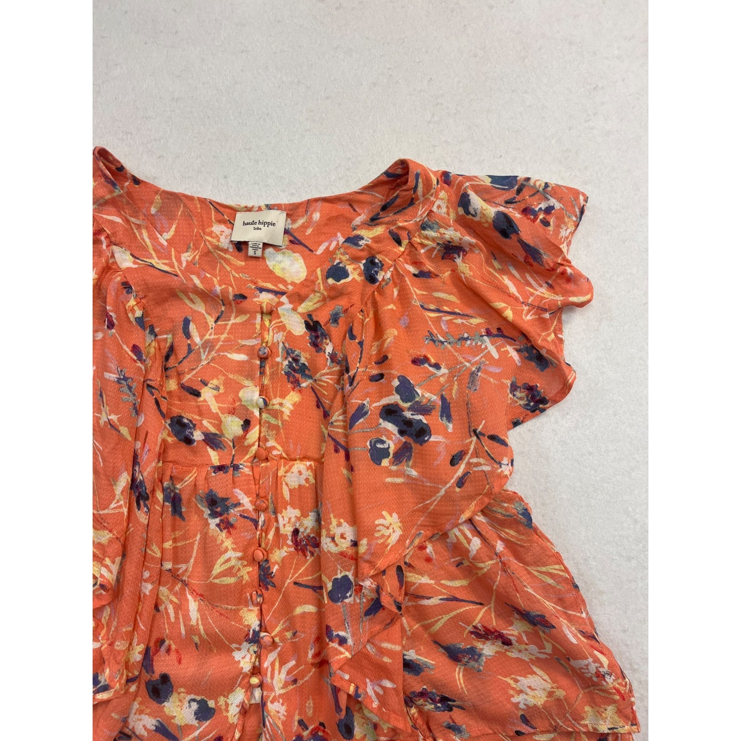 Women’s Beautiful Floral Ruffled Blouse