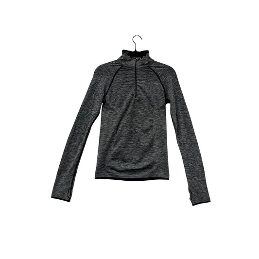 Victorias Secret Sport Womens Gray Half-Zip Pullover Long Sleeve Top #8966