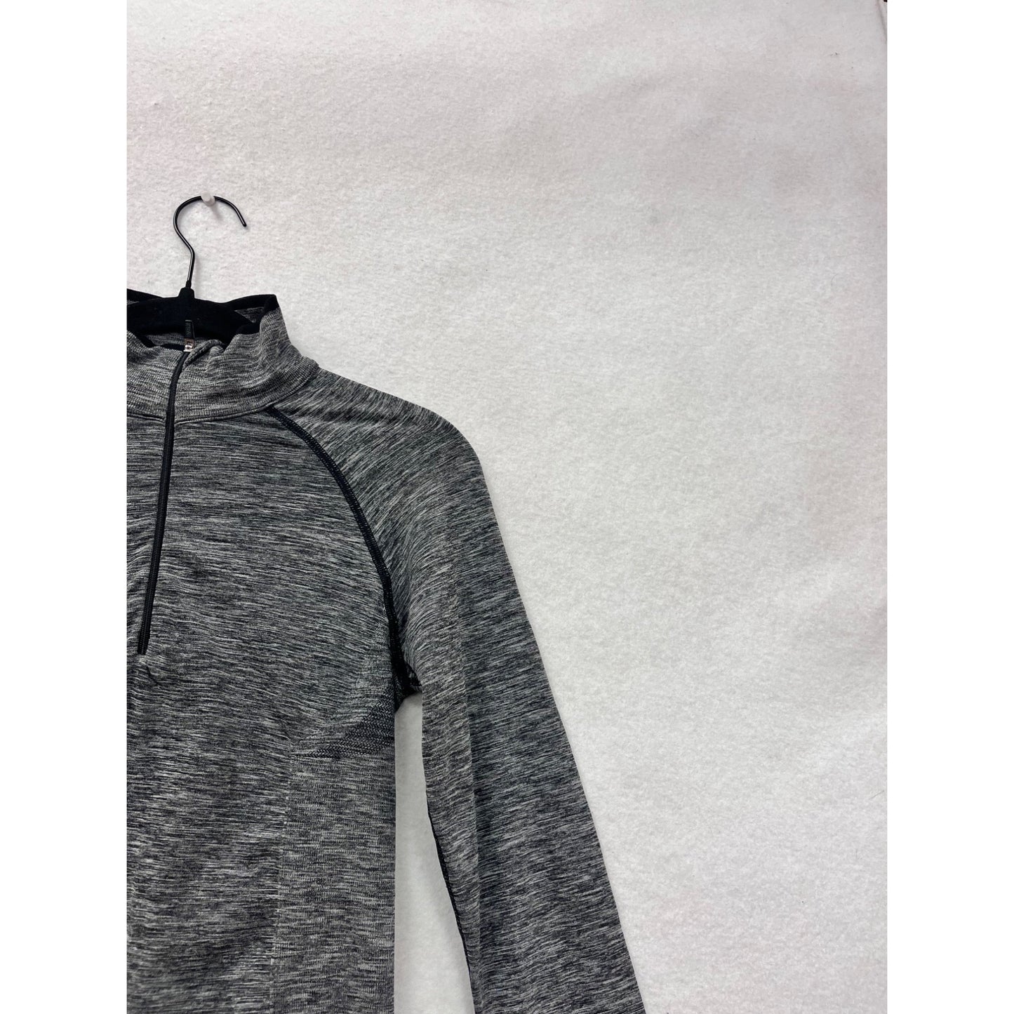 Victorias Secret Sport Womens Gray Half-Zip Pullover Long Sleeve Top #8966
