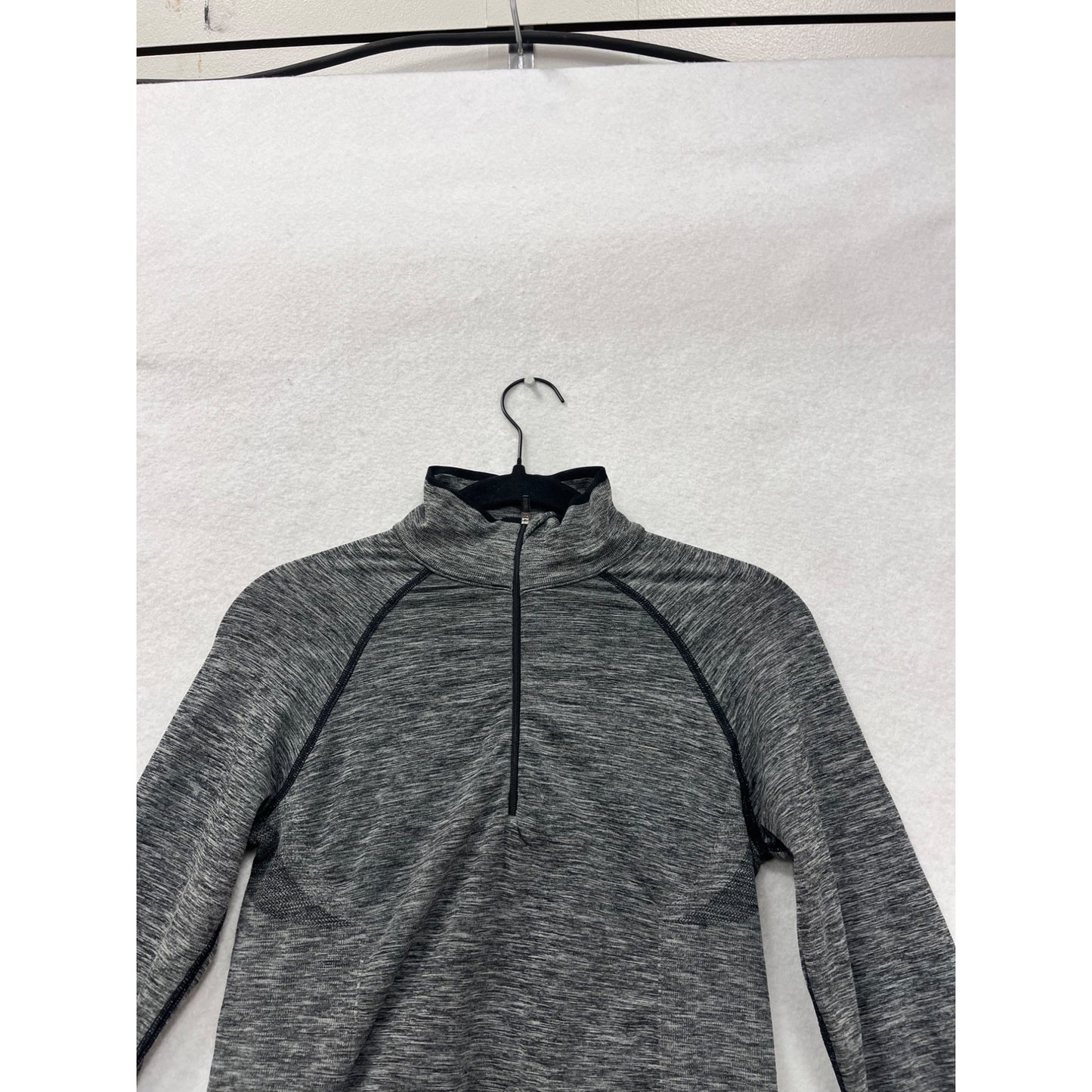 Victorias Secret Sport Womens Gray Half-Zip Pullover Long Sleeve Top #8966