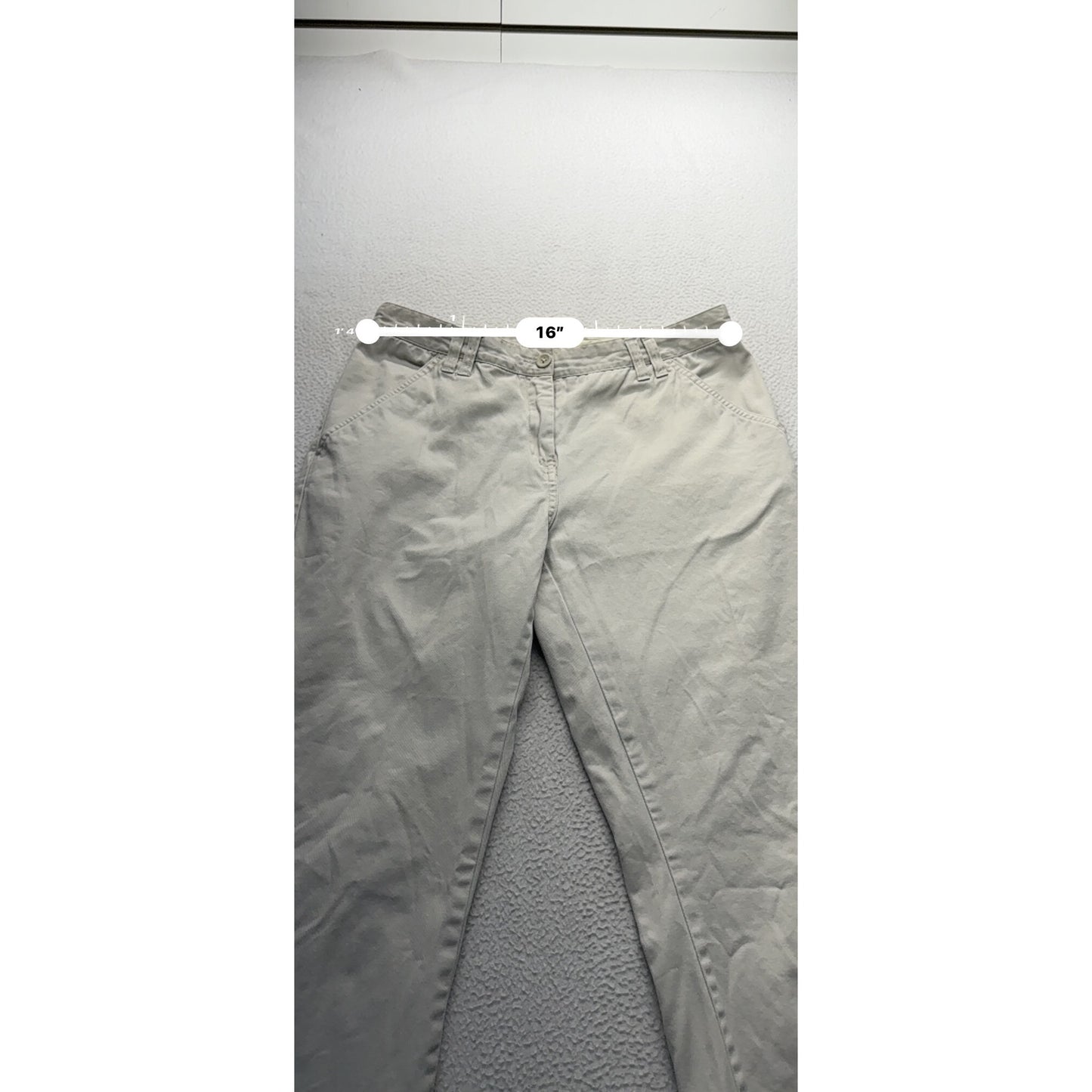 Bass Beige WideLeg Cropped Pants Size 10  #9128