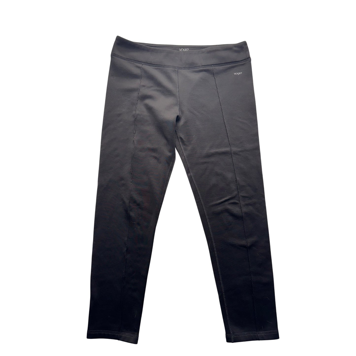 Vogo Athletica Black Stretch Leggings L Polyester Spandex Activewear #9658