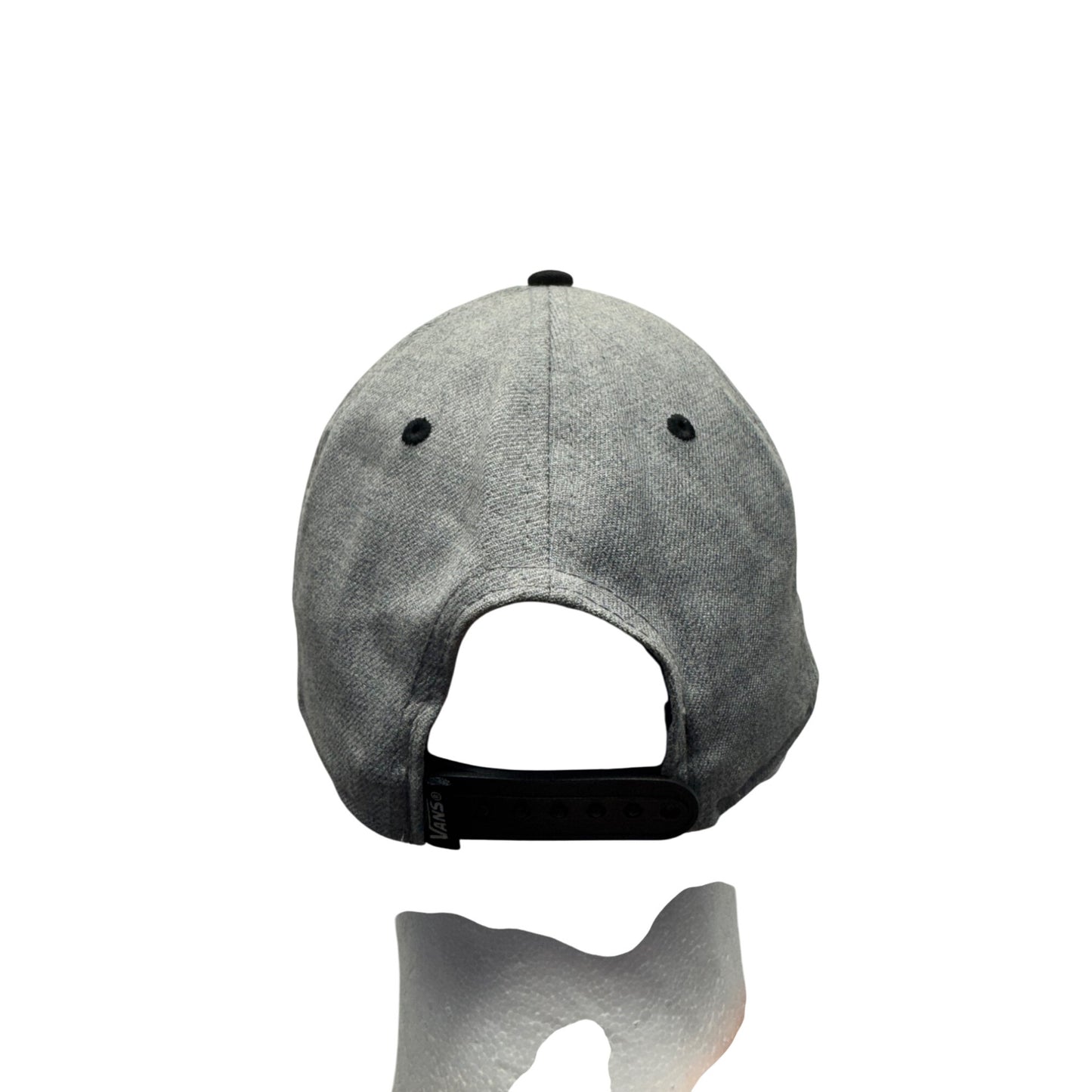 Vans Gray & Black Snapback Hat With "Off The Wall" Logo One Size Fits All #9699