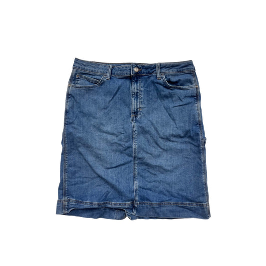 Vintage Lee Womens Denim Skirt 16M Cotton Blend Blue #8359