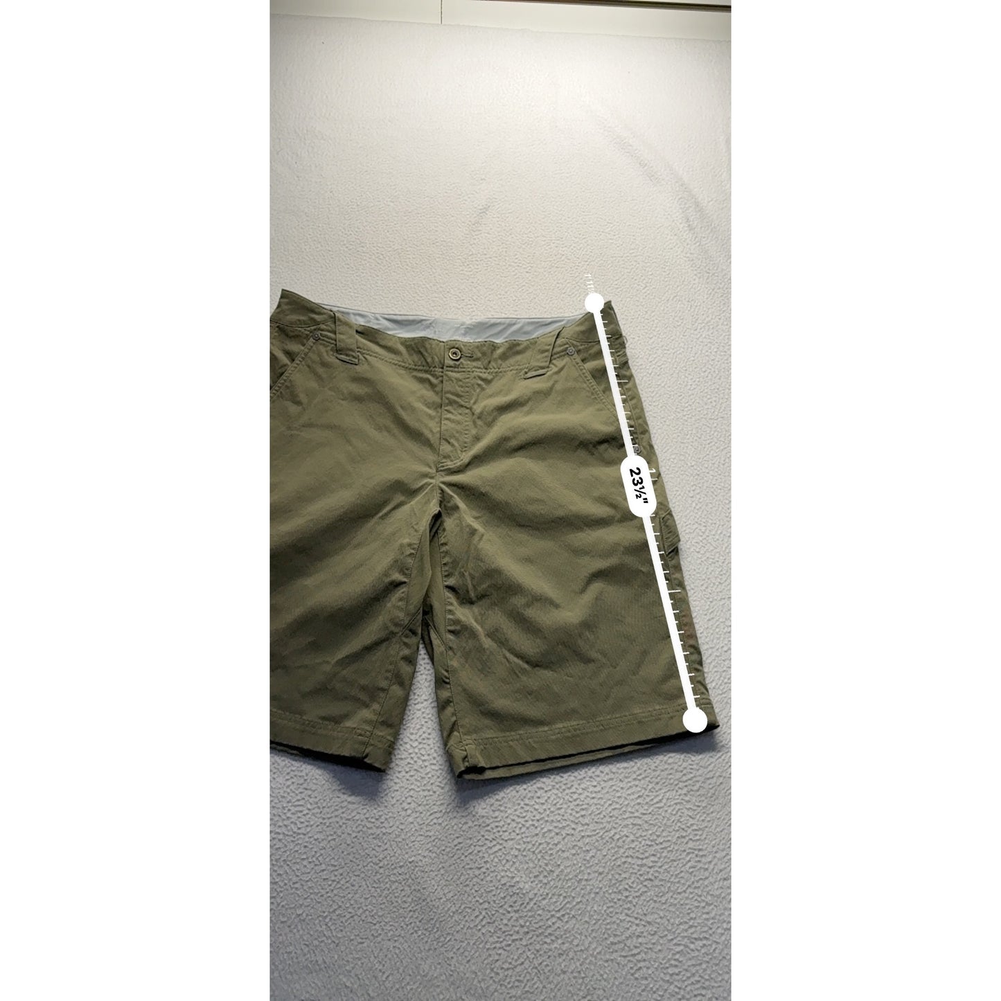 Mountain Hardwear Mens 36 Green Cargo Shorts Nylon/Elastane Blend #7784