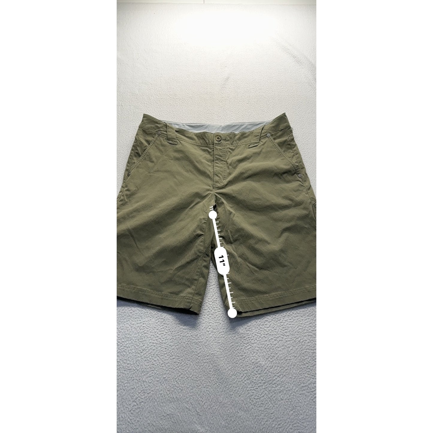 Mountain Hardwear Mens 36 Green Cargo Shorts Nylon/Elastane Blend #7784