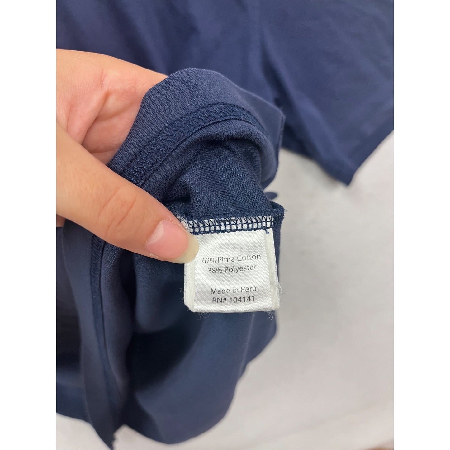 Walter Hagen Navy Blue Polo Shirt Size L #273A