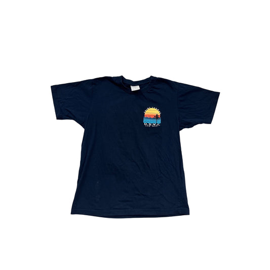 Saint Thomas U.S.V.I. Navy T-Shirt Small By Southern Spirit #981A