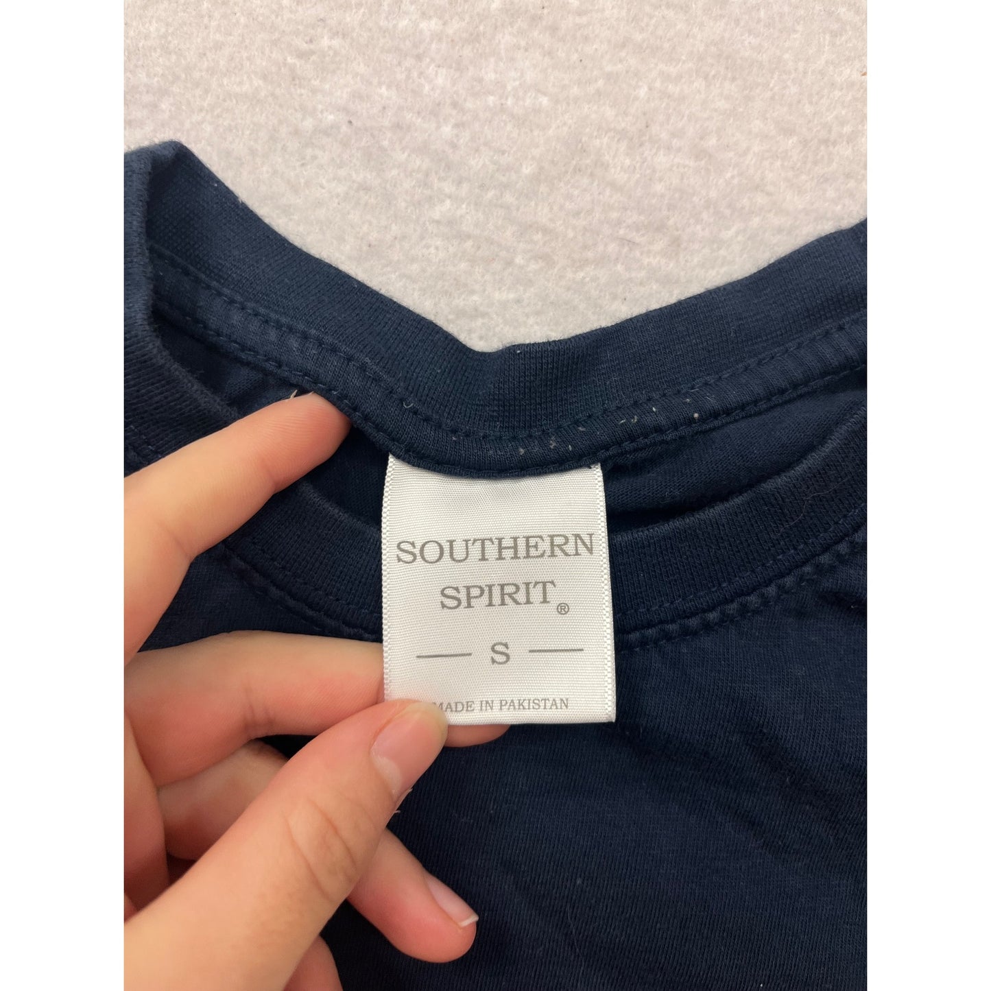 Saint Thomas U.S.V.I. Navy T-Shirt Small By Southern Spirit #981A