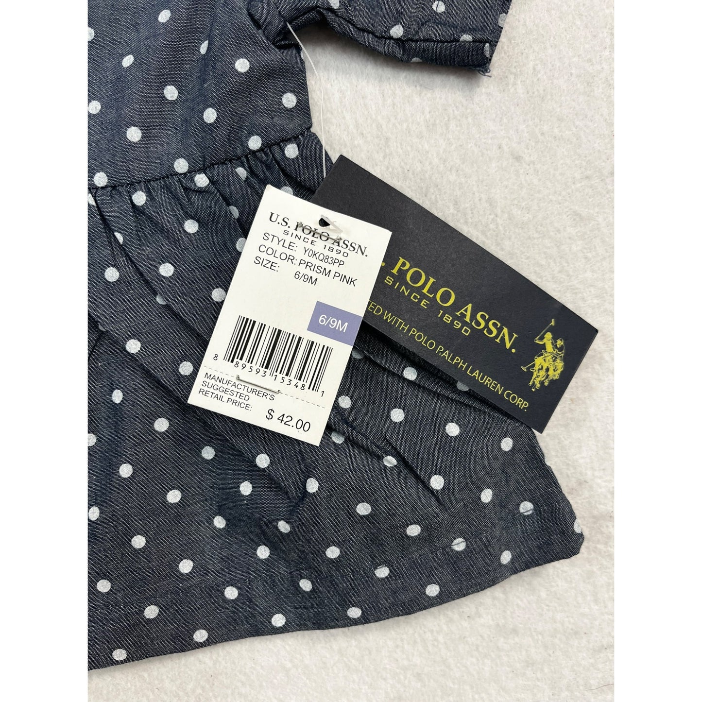 Baby Girls Brand New U.S. Polo Top #2440