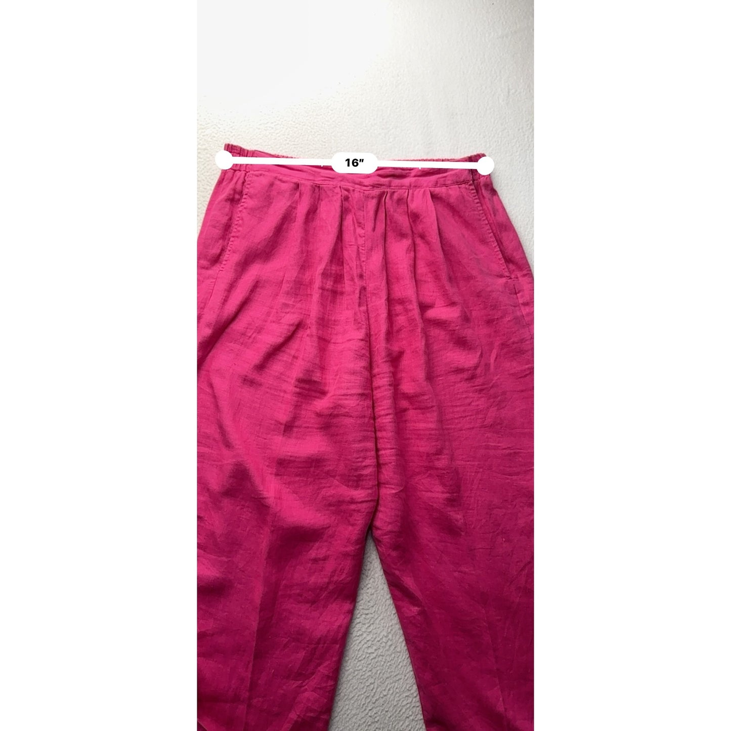 Bright Pink Studded Short Sleeve Lounge Set With Elastic Waist #56B