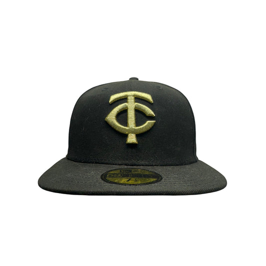 New Era 59FIFTY Minnesota Twins Black & Gold Fitted MLB Hat #368B