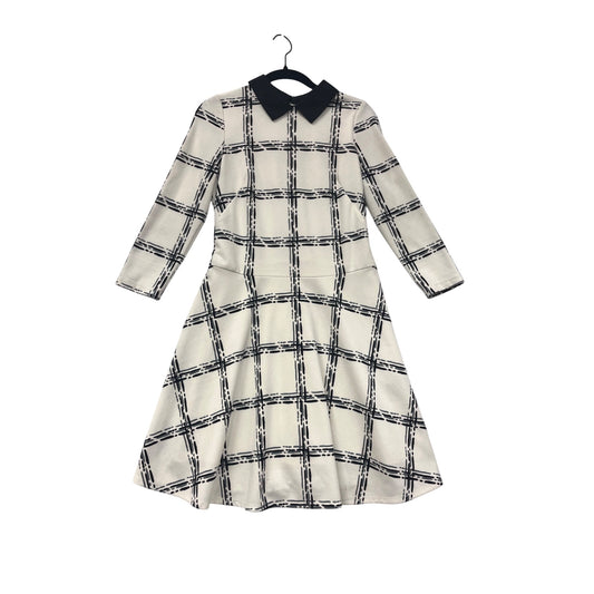 Eliza J 2P Black & White Plaid A-Line Dress #8458