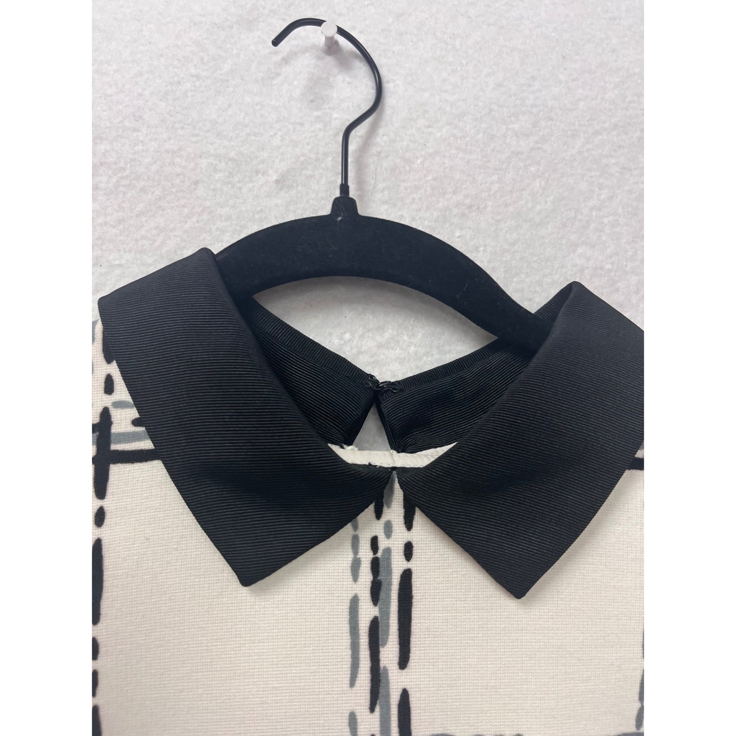 Eliza J 2P Black & White Plaid A-Line Dress #8458