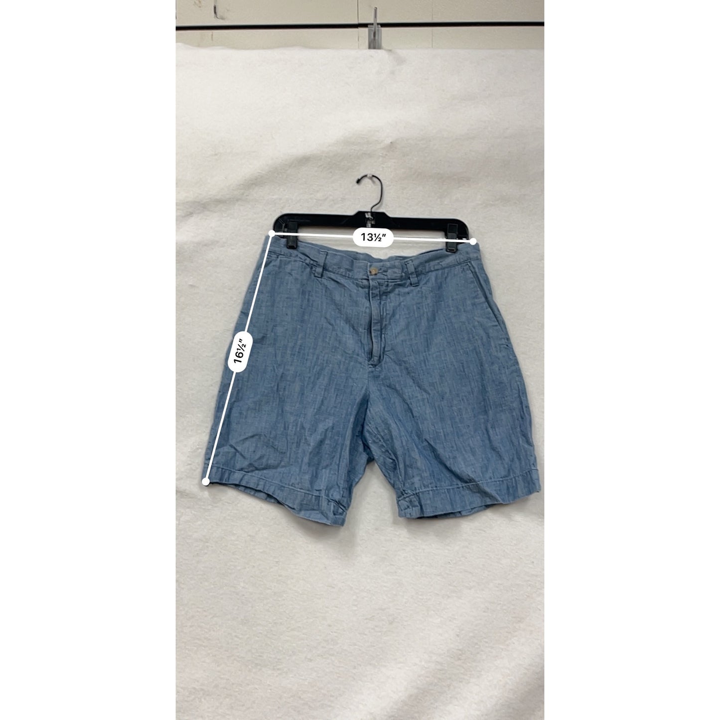 Polo Ralph Lauren Mens Classic Fit Chambray Cotton Shorts Size 31 #6768